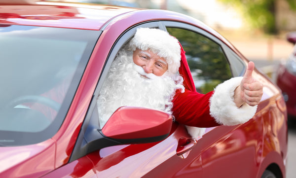 Santa Driving Car