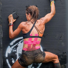 Faye Climbing on a wall