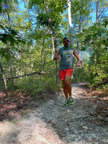 VJ Shoes USA John Calabrese in VJ MAXx on trail run