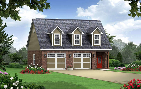 small house plan detached garage