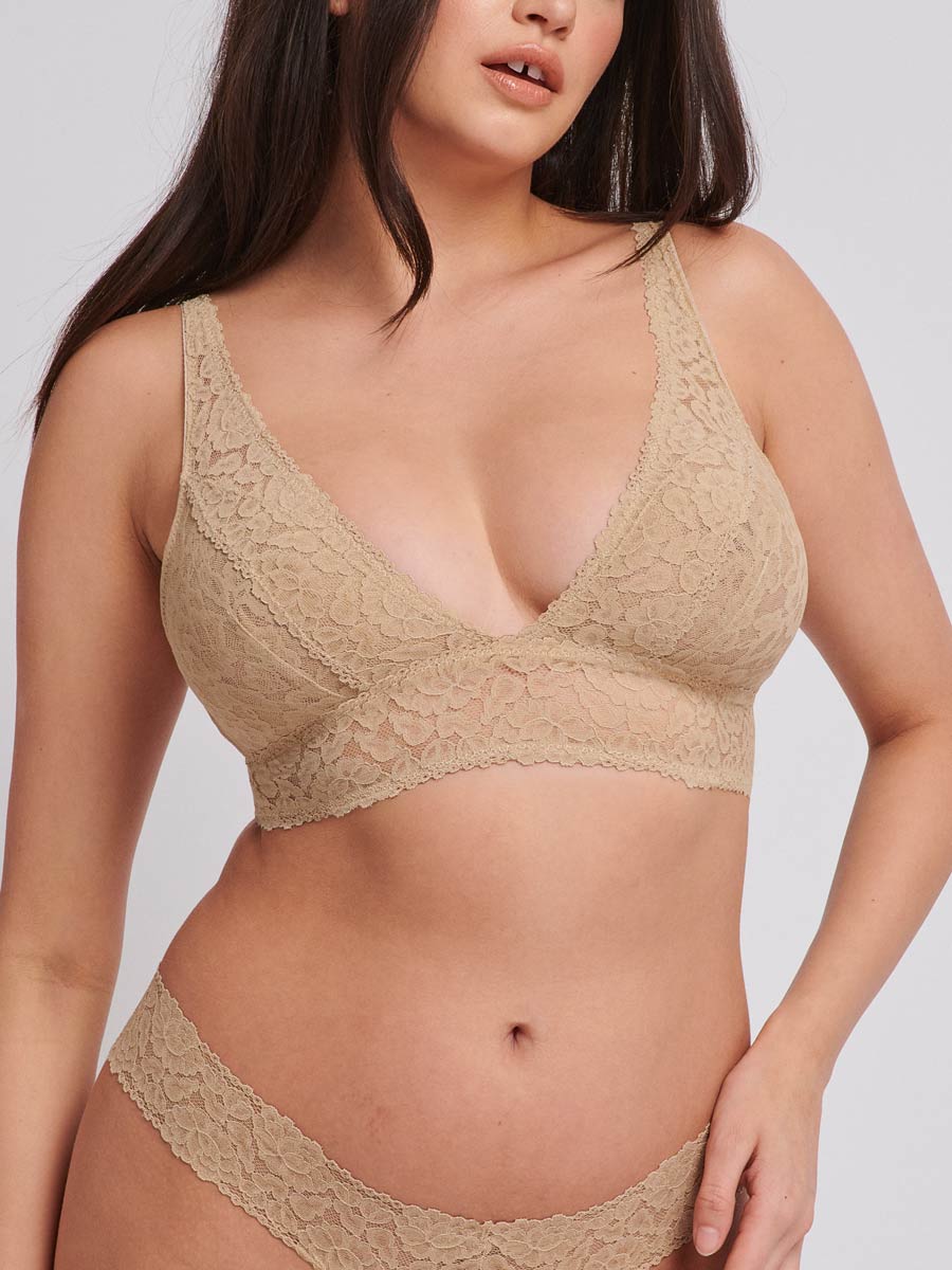 Luxe-Stretch Full-Bust Plunge Bra - White
