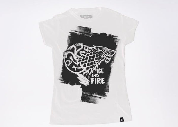 Ice and Fire Game of thrones - Playera 2 colores disponible - Ecart