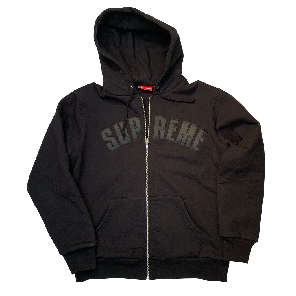 supreme arc logo zip hoodie