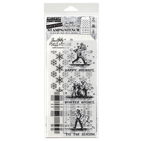 Tikkii 4-Pack Fairy Clear Stamps for Card Making and Scrapbooking