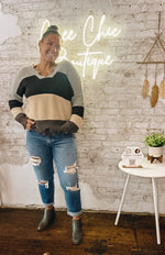 Load image into Gallery viewer, Vervet - Distressed Rigid Mom Jeans w/Rolled Cuff
