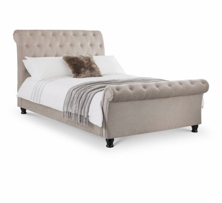 Roy Upholstered Sleigh Bed Frame — Laywell Beds 