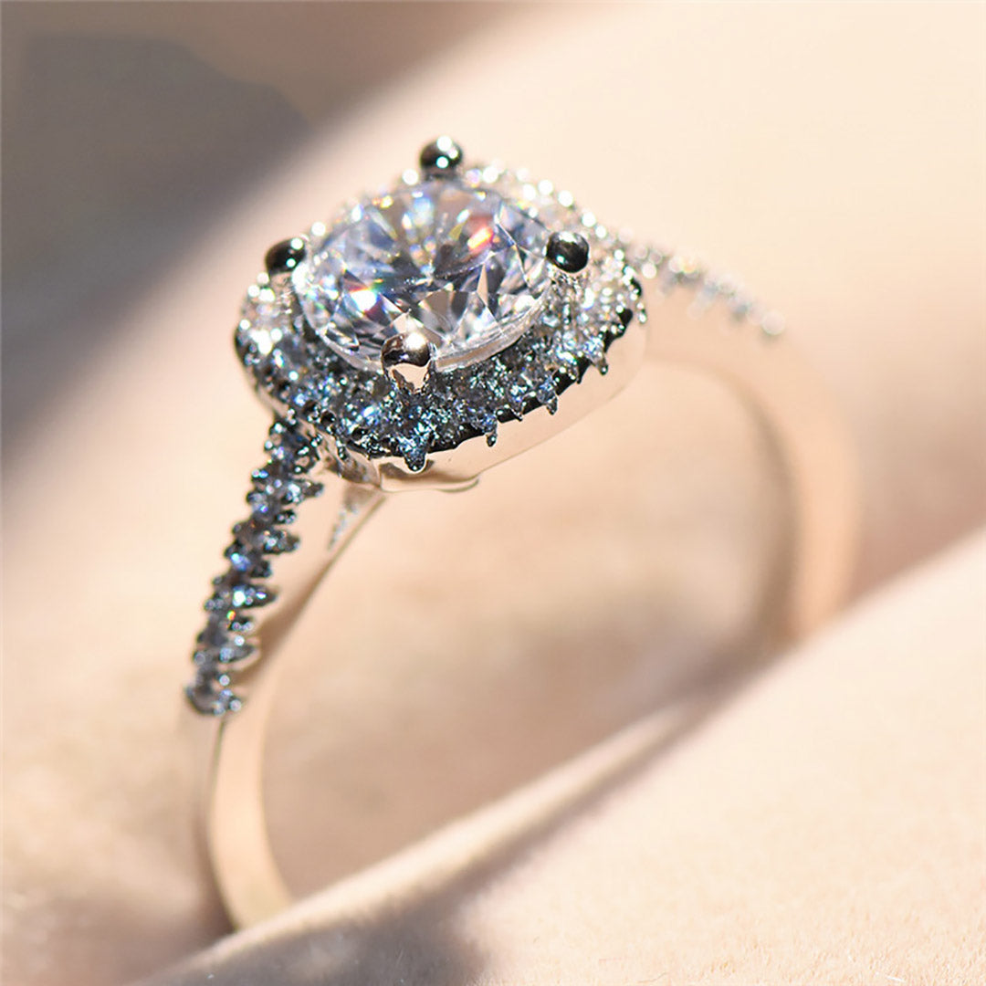 3 Carat Rhinestone Wedding Ring  For Women  Engagement  Ring  