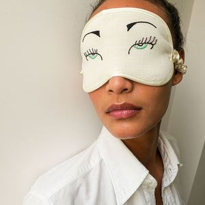 STJÄRNANEMON eye mask, gray-green - IKEA