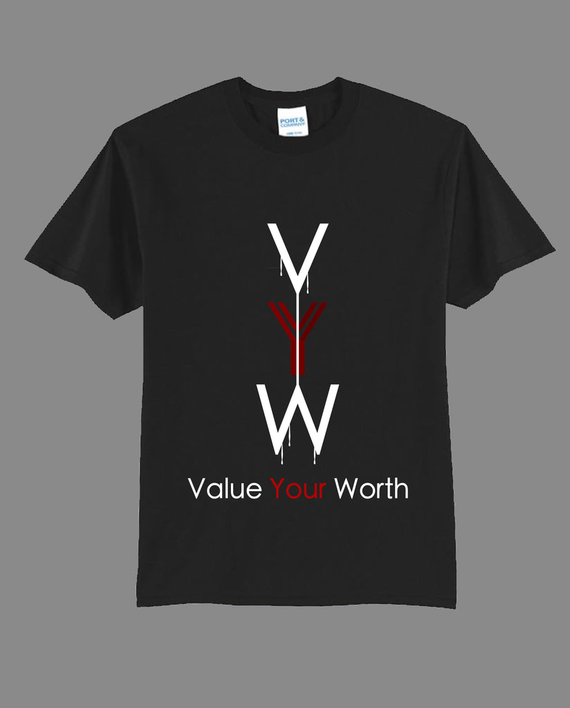 Vyw Drip T Shirt 1st Release Black Value Your Worth