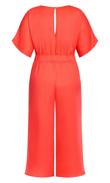 city chic red jumpsuit