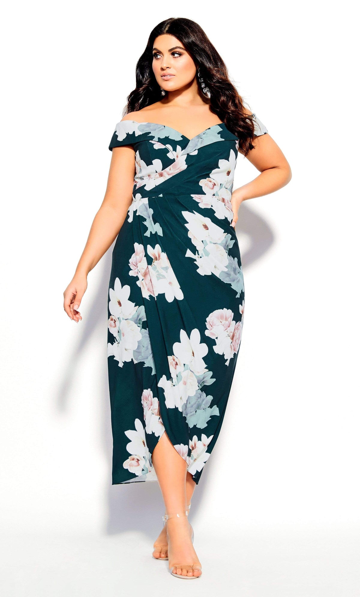 entwine maxi dress emerald