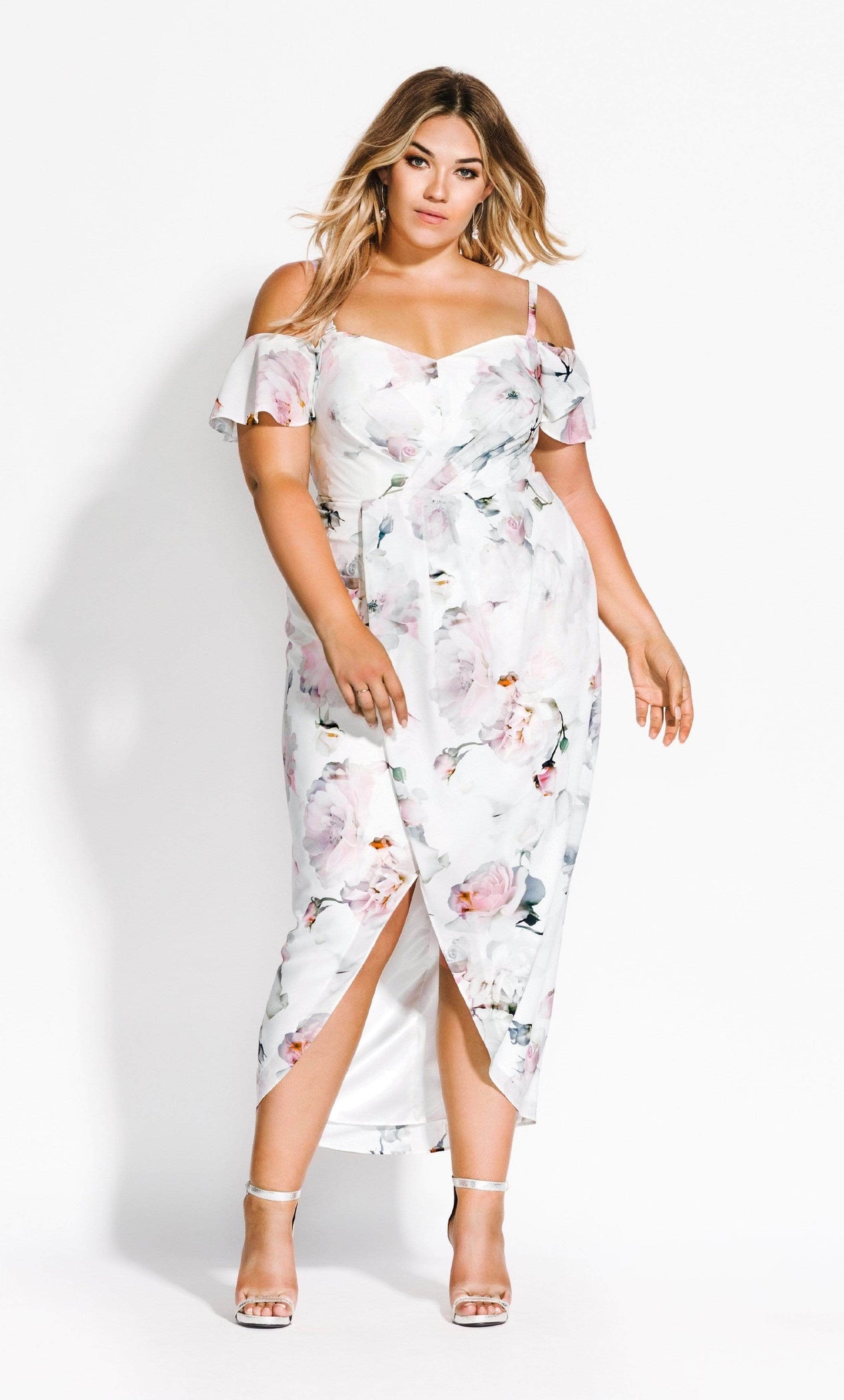 Heartbreaker Floral Maxi Dress - ivory — CoEdition