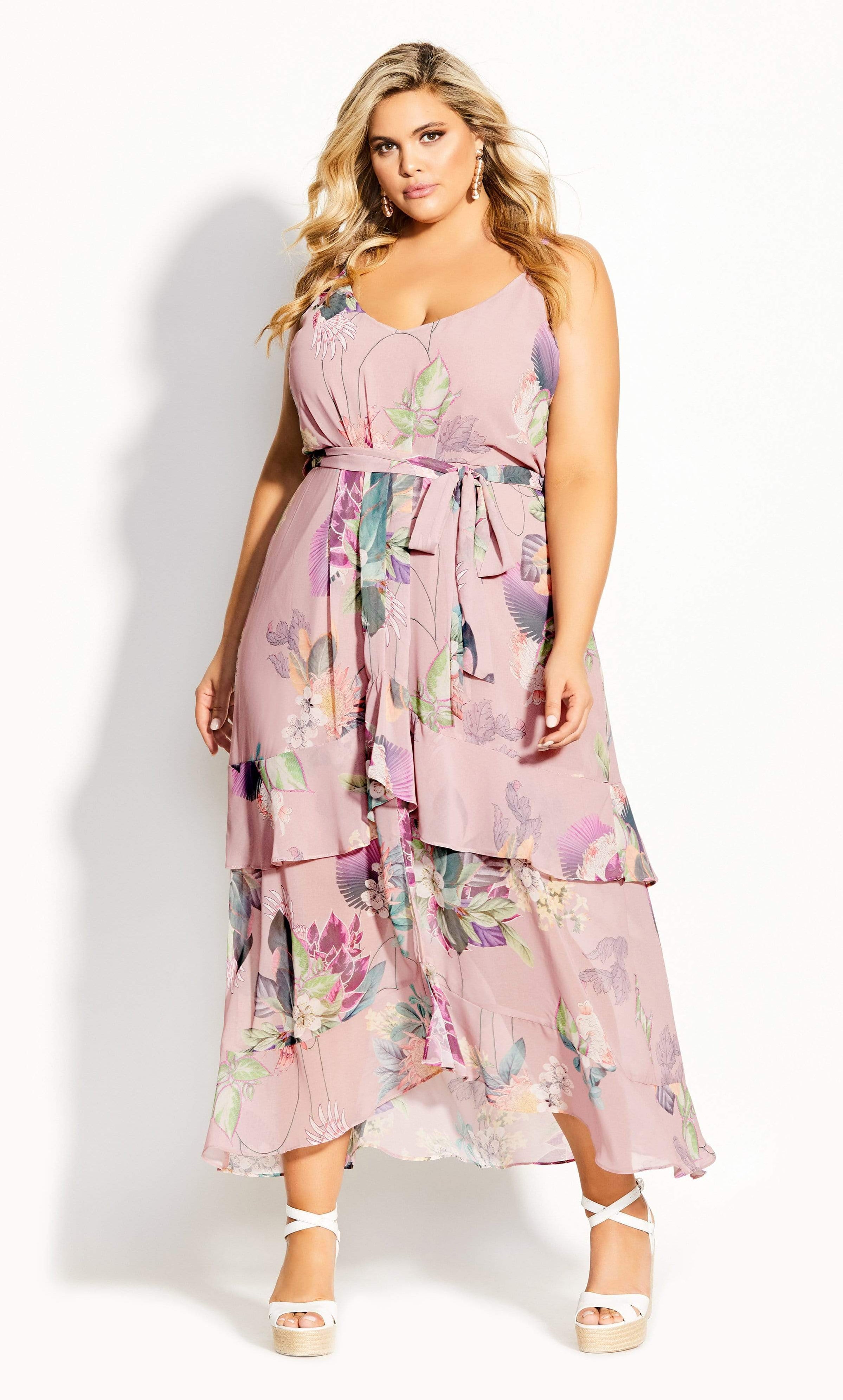 Heartwine Floral Maxi Dress - rose — CoEdition
