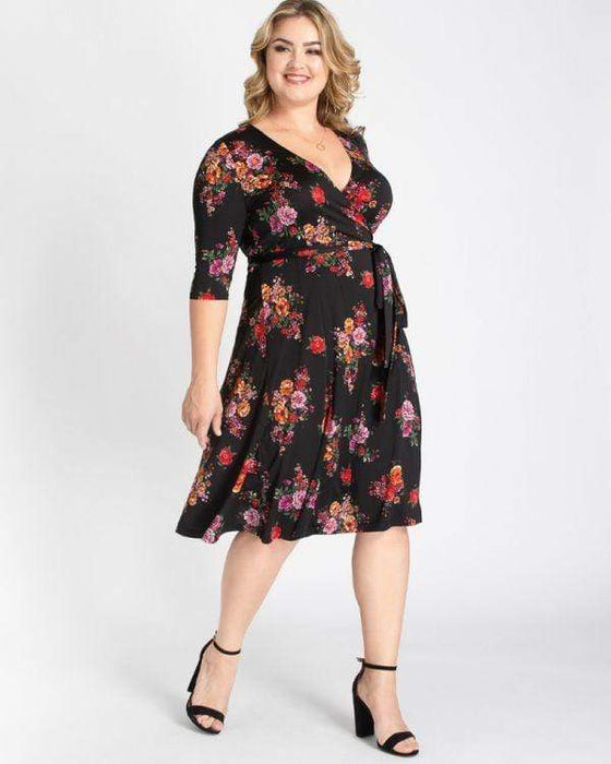 kiyonna essential wrap dress