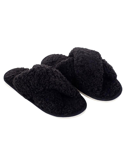 vegan shearling slippers