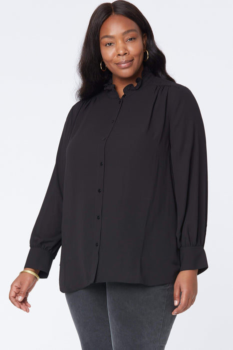 Ruffle Neck Blouse | NYDJ — CoEdition