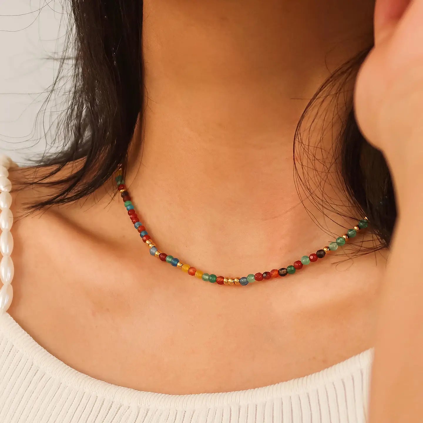 The Estelle Non-Tarnish Beaded Necklace