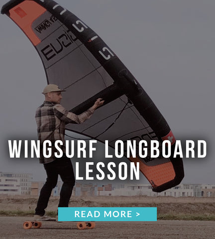 wingsurf longboard lesson