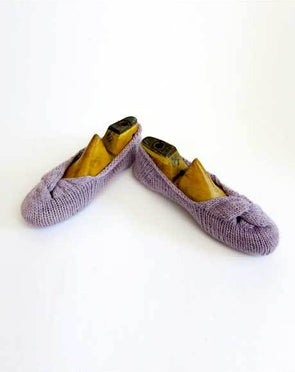 knitted ballet flats