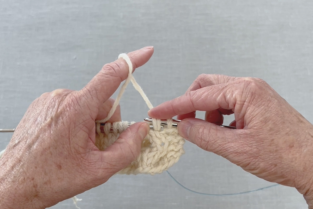 How to Knit the Cable Stitch Without a Cable Needle - KnotEnufKnitting