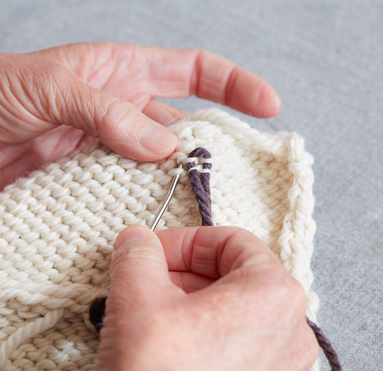 How to Join a Vertical to Horizontal Seam - Cocoknits