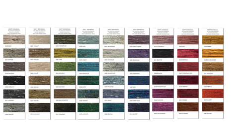 We can offer more than 459 million colour combinations with our selection of Donegal merino wool.