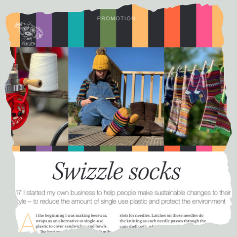 There is a Swizzle Socks promotion in the November issue of Devon Life