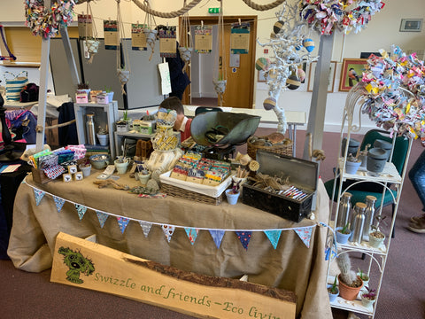 The stall at the Green Living fair
