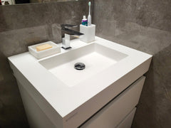 Krion sink and vanity by Porcelanosa