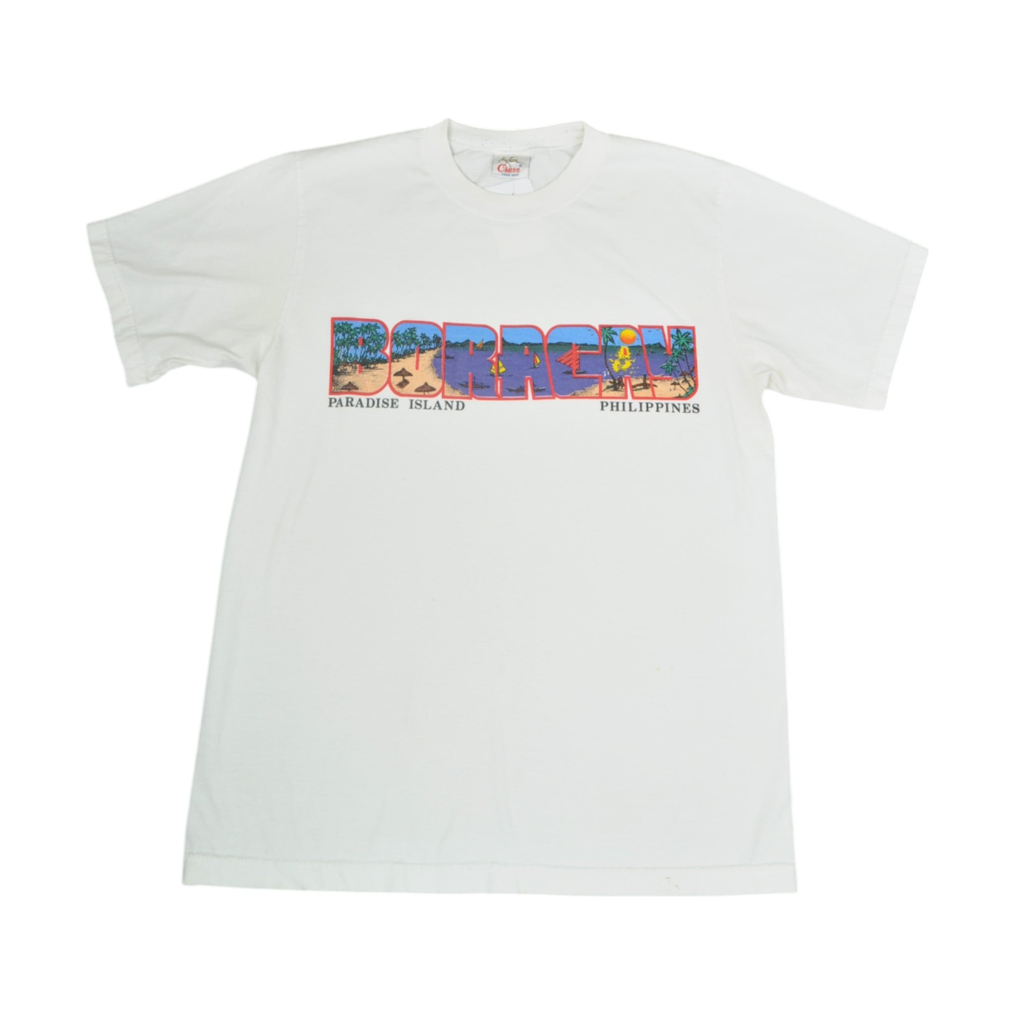 image of Vintage Boracay Philippines T-Shirt White Large