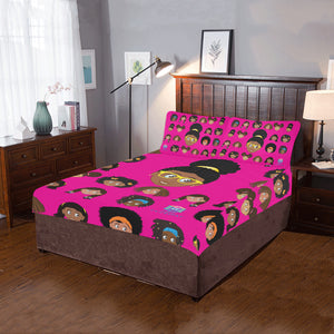 Girl Glasses Twin/Full Duvet Cover Set (inserts are NOT included)