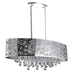 Silvertree Modern Semi Flush Mount Adjustable Crystal Ceiling