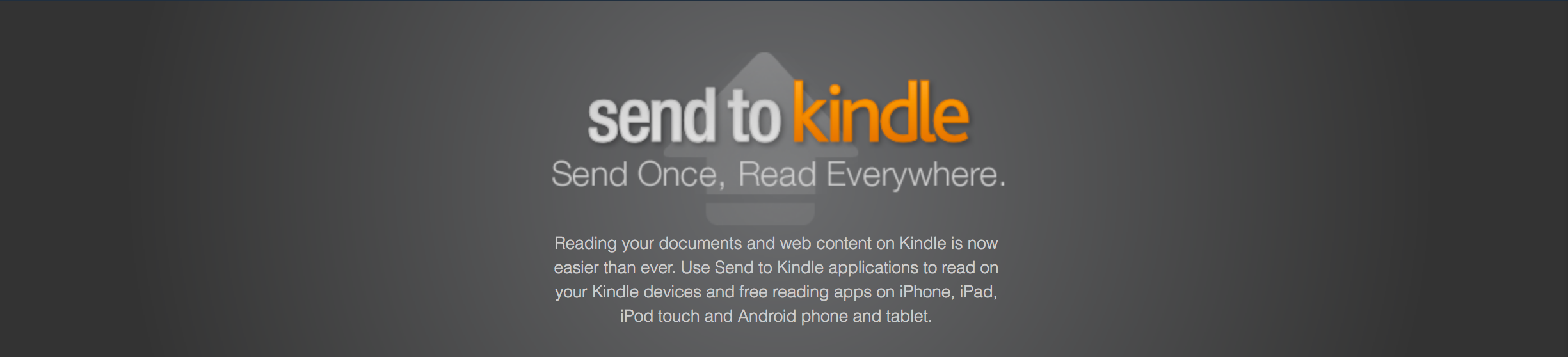 Send To Kindle