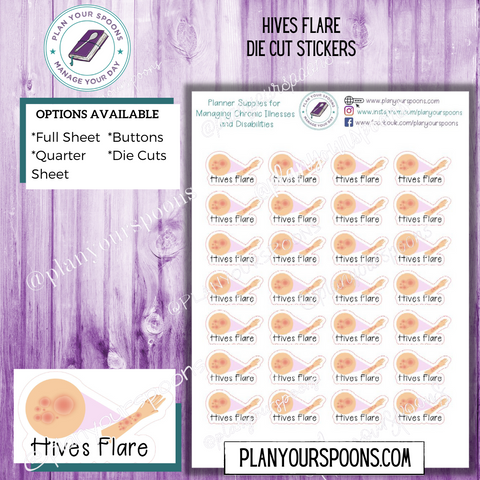 Hives Flare Die Cut Stickers