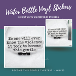 Chronic Illness Water Bottle Vinyl Stickers