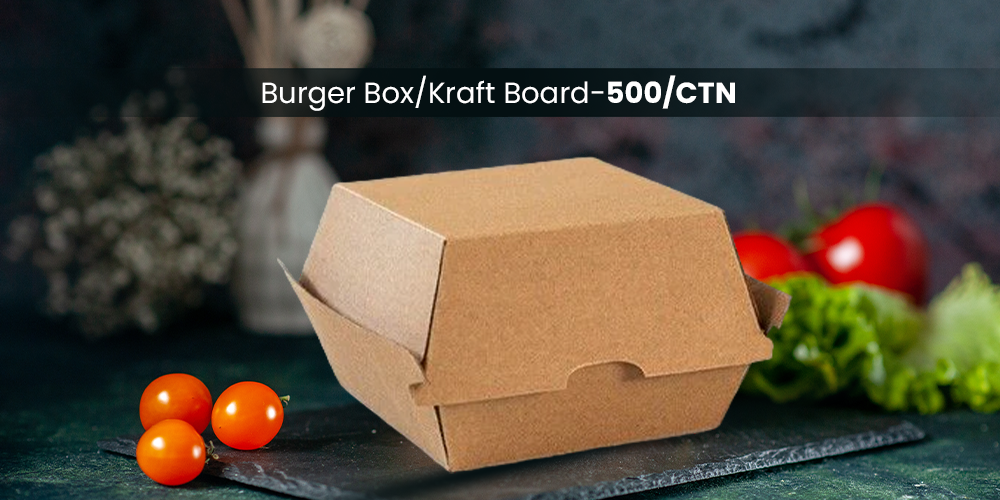 burger box brown corrugated