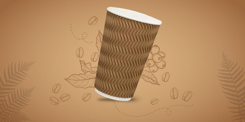 ripple wall disposable coffee cups