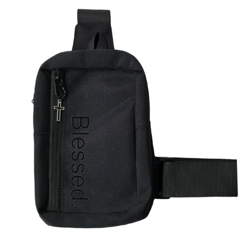 Blessed Side Crossbody Bag Black