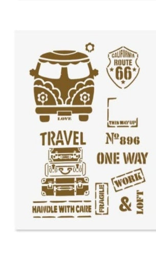 Stencil- Travel 2