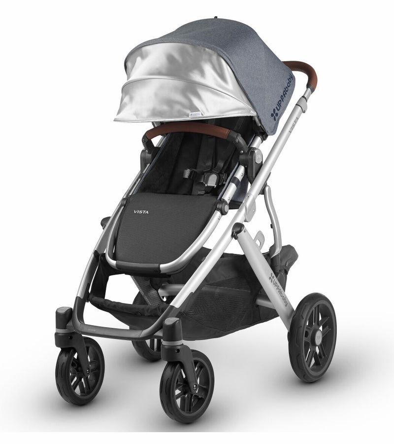 vista stroller with leather