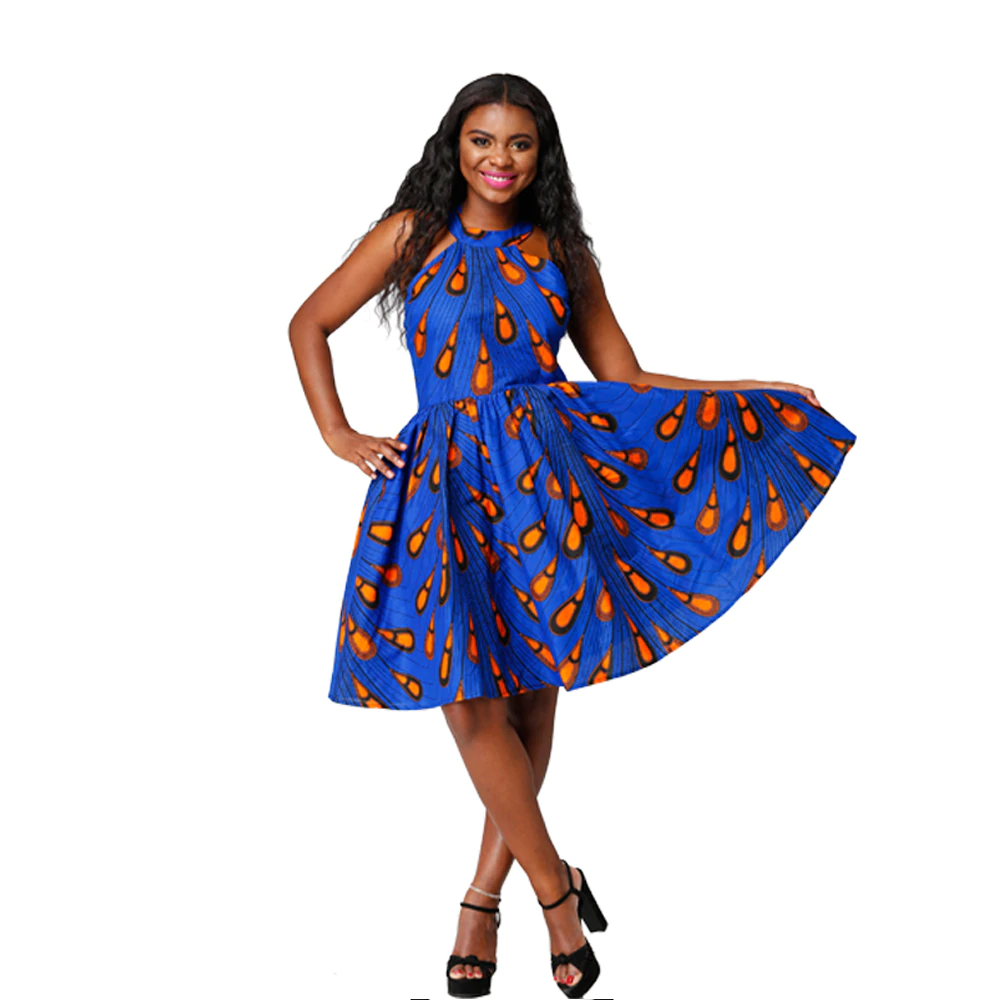 sleeveless kitenge dress