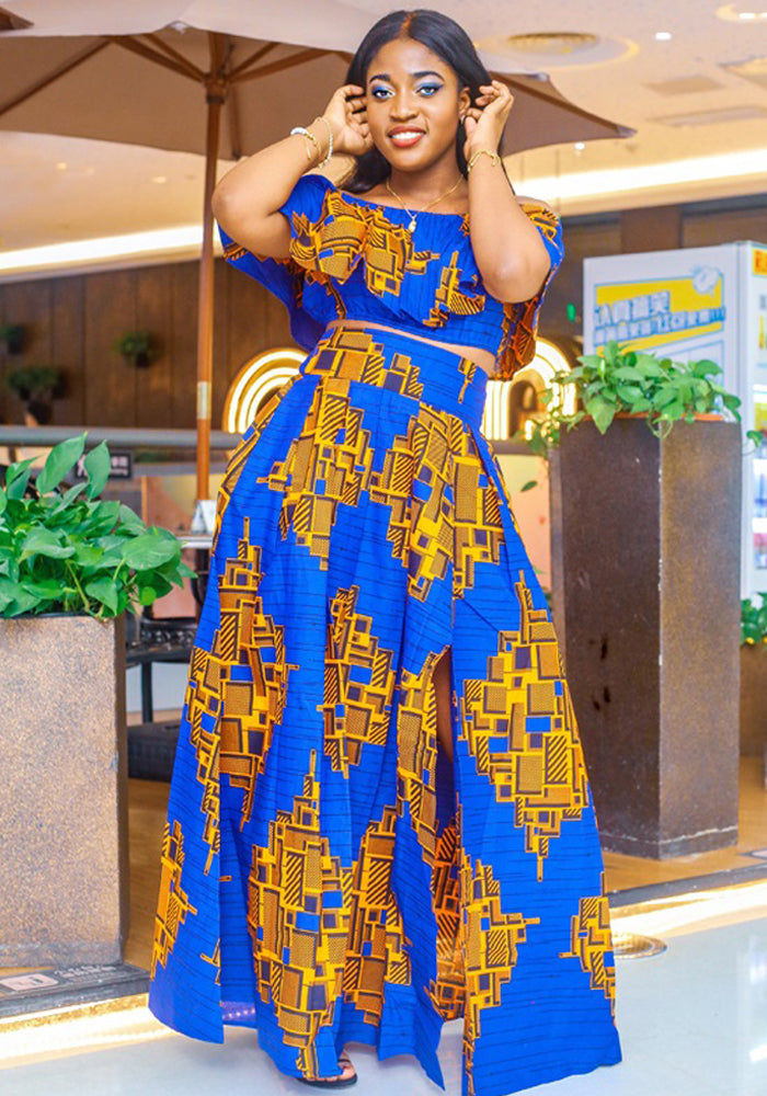 kitenge long skirts designs