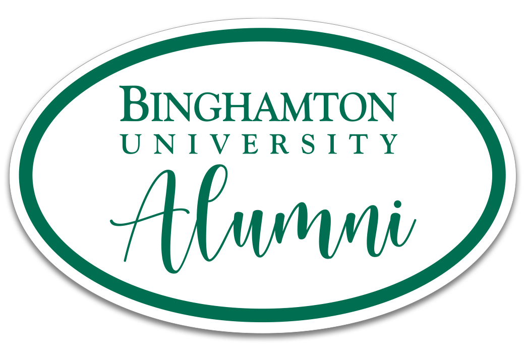 Binghamton University "Alumni" Bumper Sticker Muckles Ink