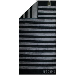 Joop! Handtuch Serie Stripes 1610/90 Tiefschwarz Spitzenqualität