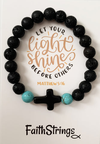 Custom Bible Verse Christian Bracelet Beaded Word Bracelet