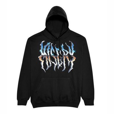 DEATH METAL RHINESTONE WASHED HOODIE – Misery Worldwide