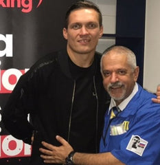 Russ Anber with Usyk