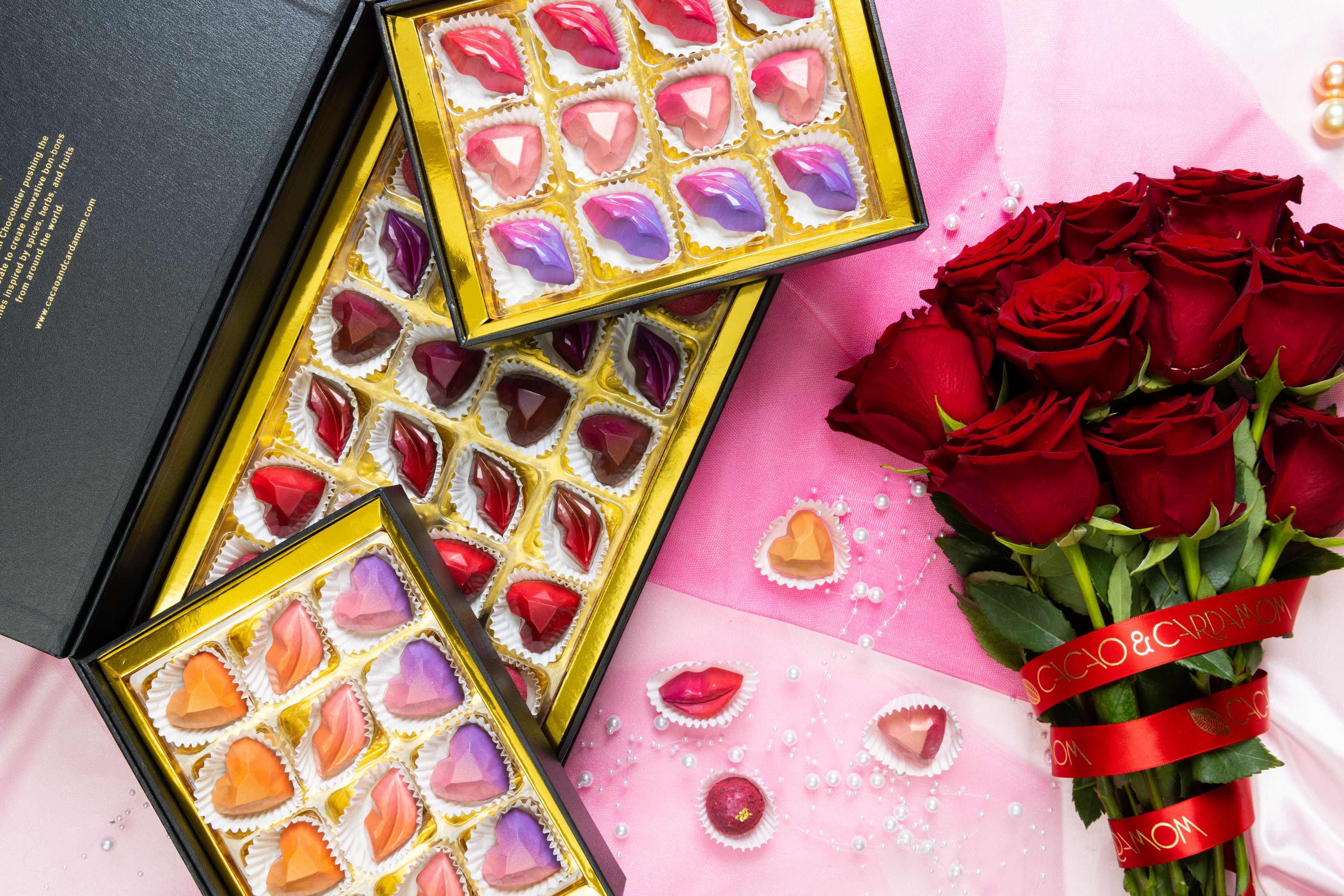 Sweetheart's Treasure Box, 48 piece box - Cacao  Cardamom Chocolatier product image