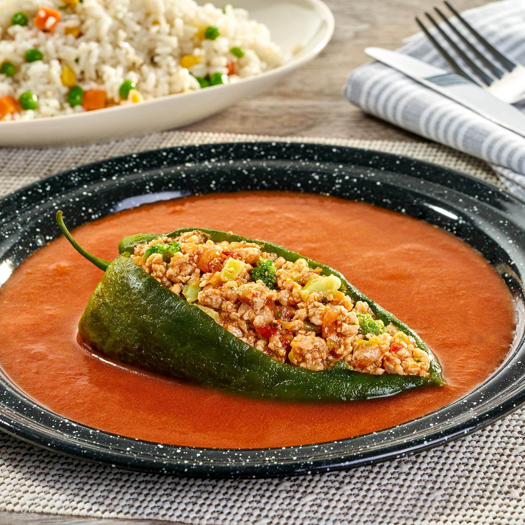 Chile relleno de picadillo de cerdo – Wild Fork