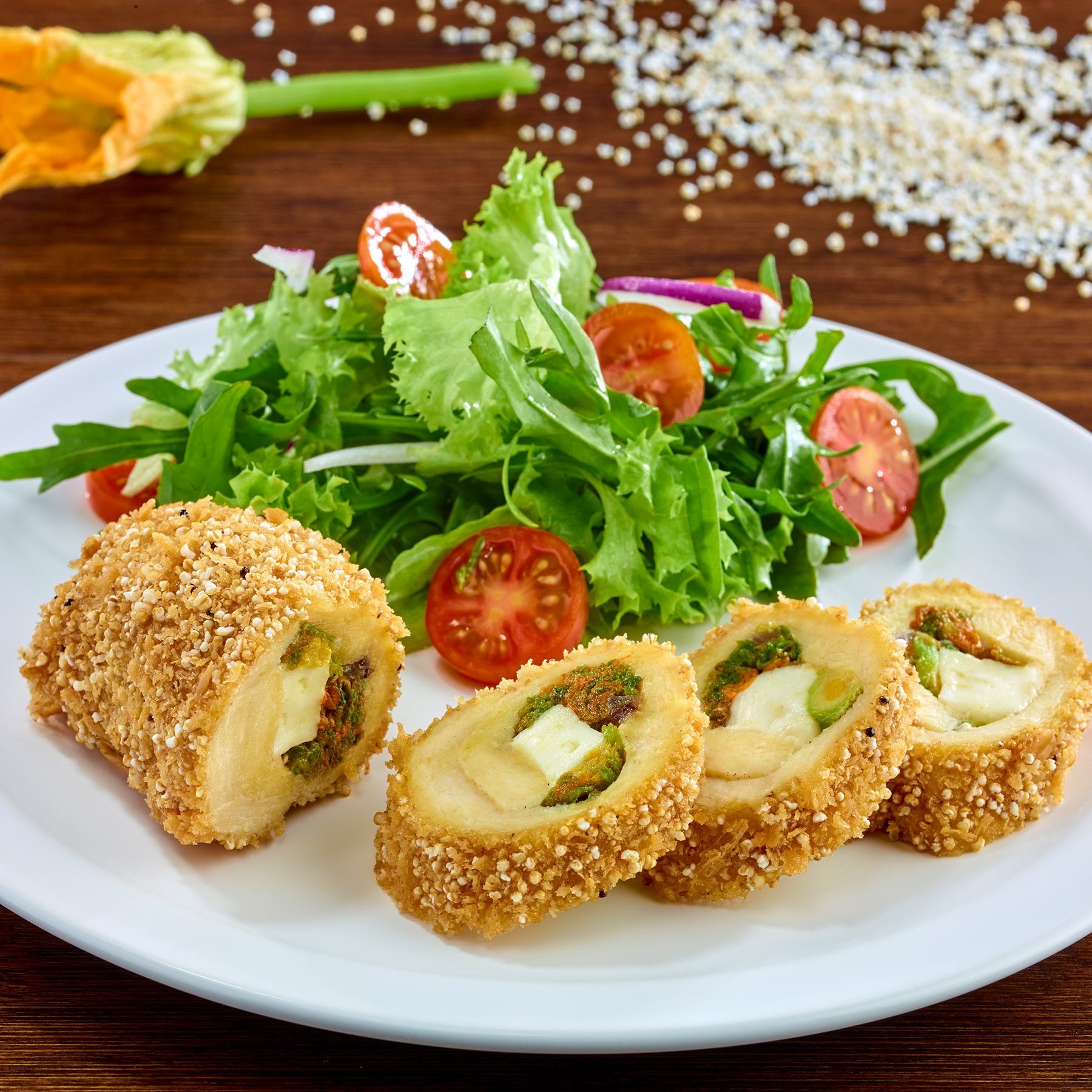 Rollitos de Pollo Rellenos de Flor de Calabaza – Wild Fork